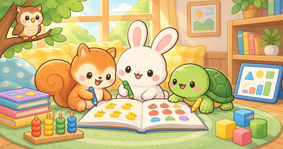 Preschool activity books for counting and number play