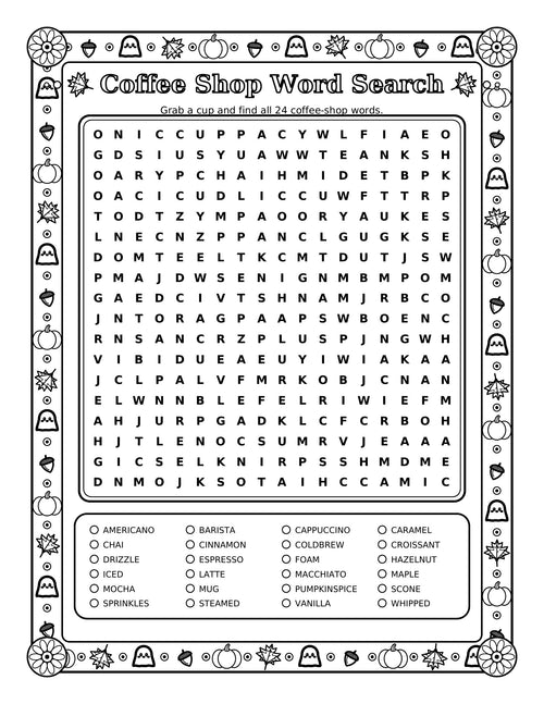 Fall Ghost Cutie Coloring Book