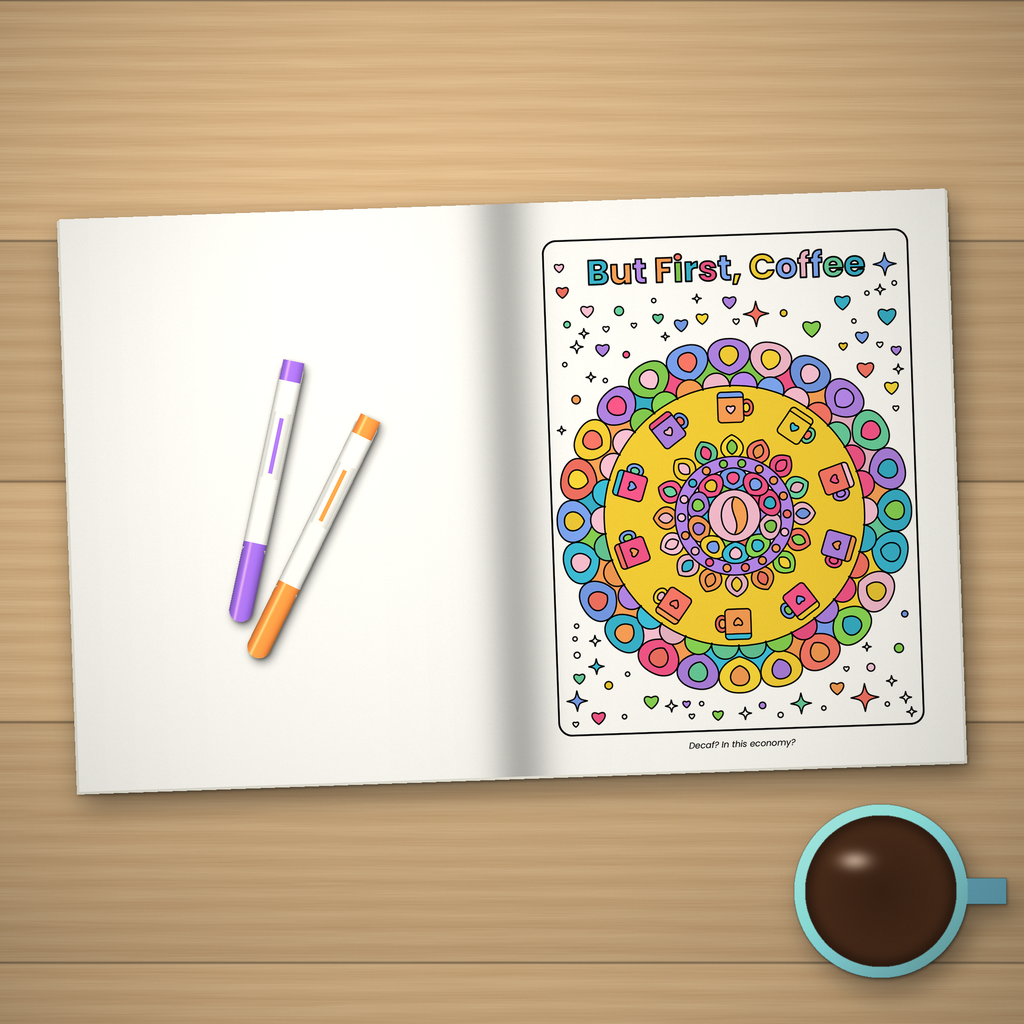 The Millennial Burnout Coloring Book