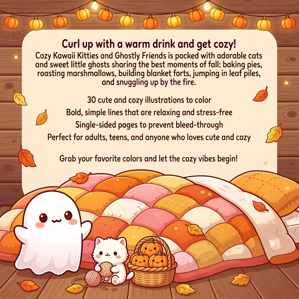 Cozy Kawaii Kitties and Ghostly Friends