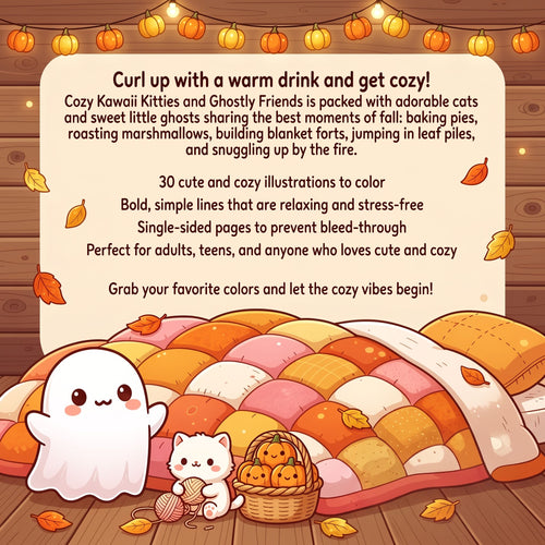 Cozy Kawaii Kitties and Ghostly Friends