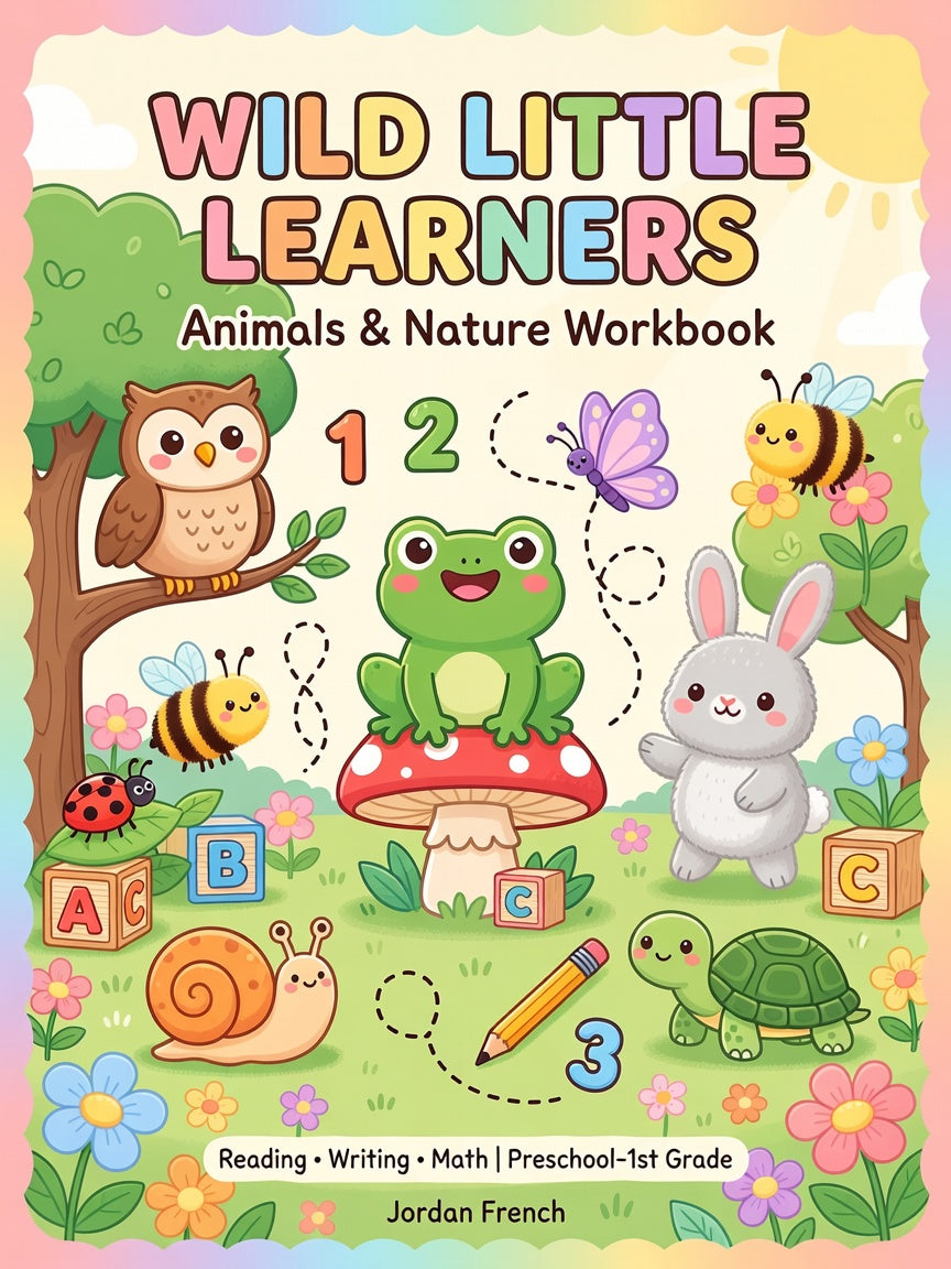 Wild Little Learners: Preschool–1st Grade Workbook
